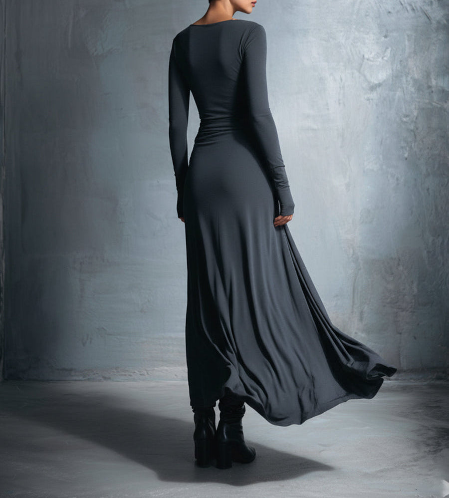 Vittoria ∙ Robe maxi avec nœud latéral