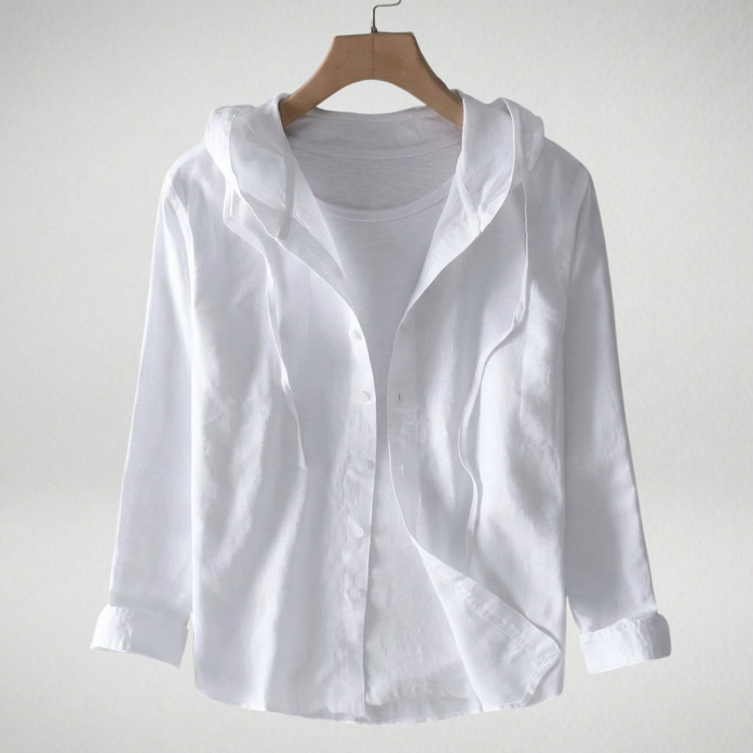 Élina | Chemise Légère Élégante à Capuche