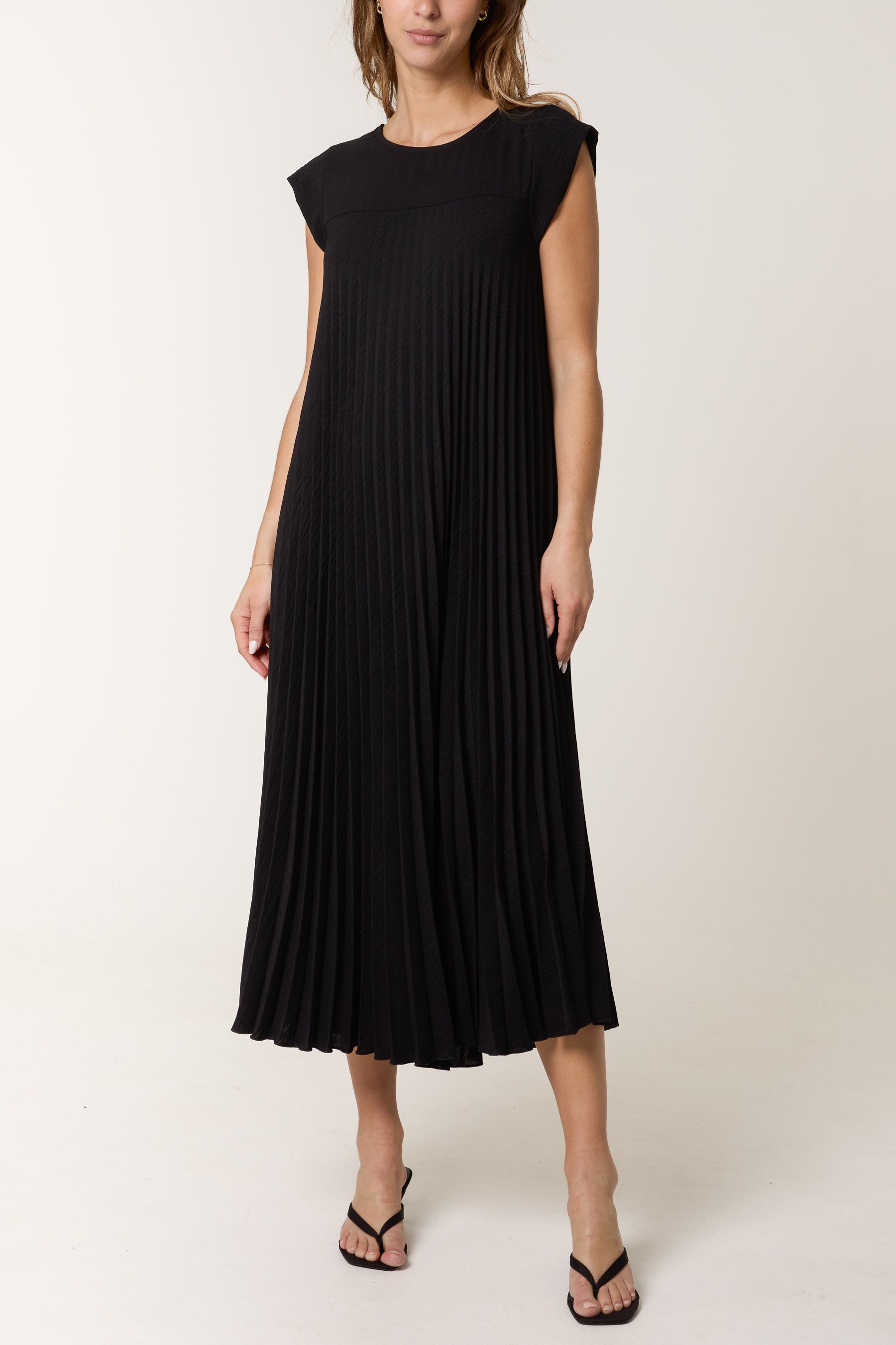 Élora | Robe Plissée Élégante & Fluide