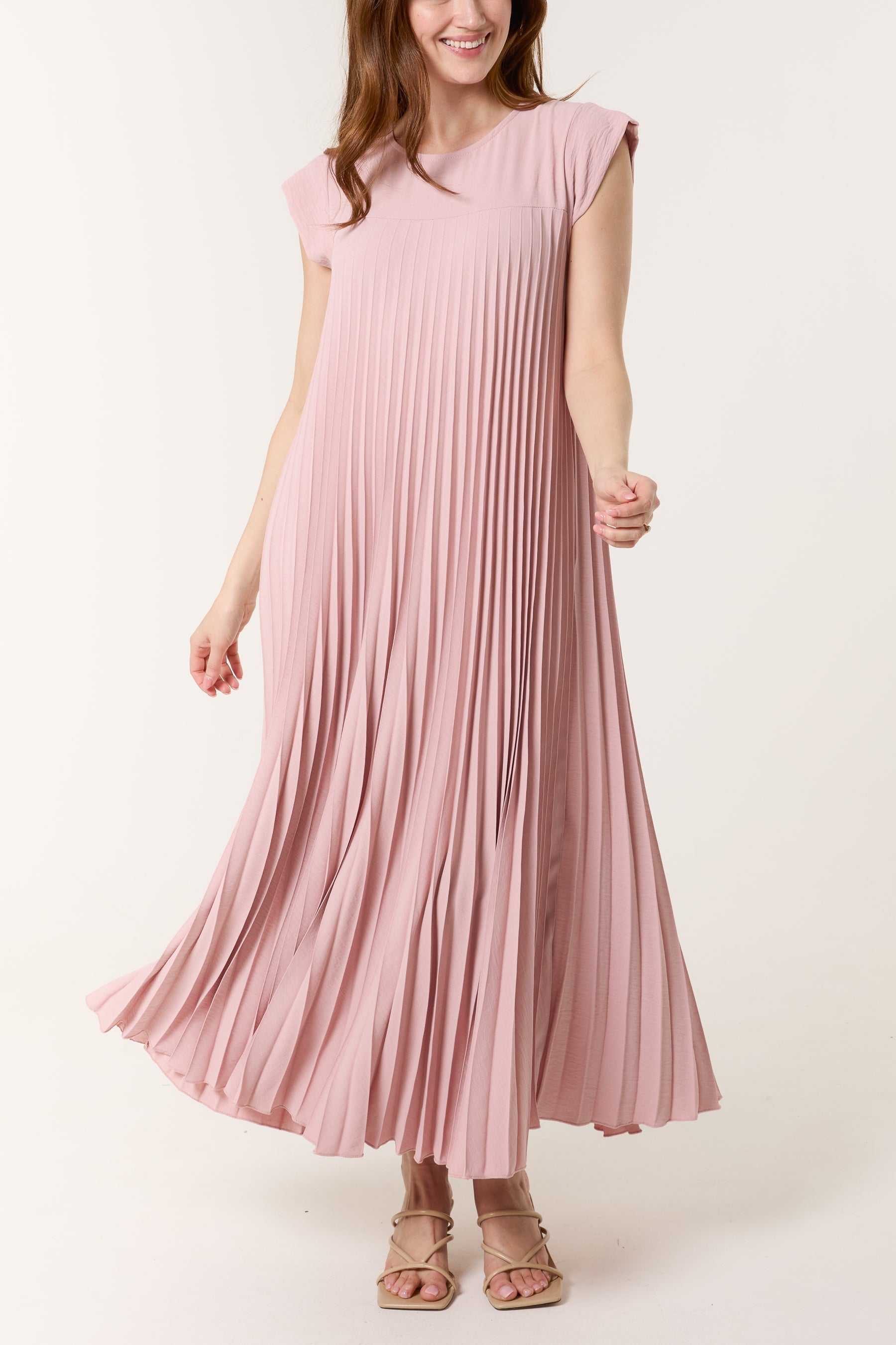 Élora | Robe Plissée Élégante & Fluide