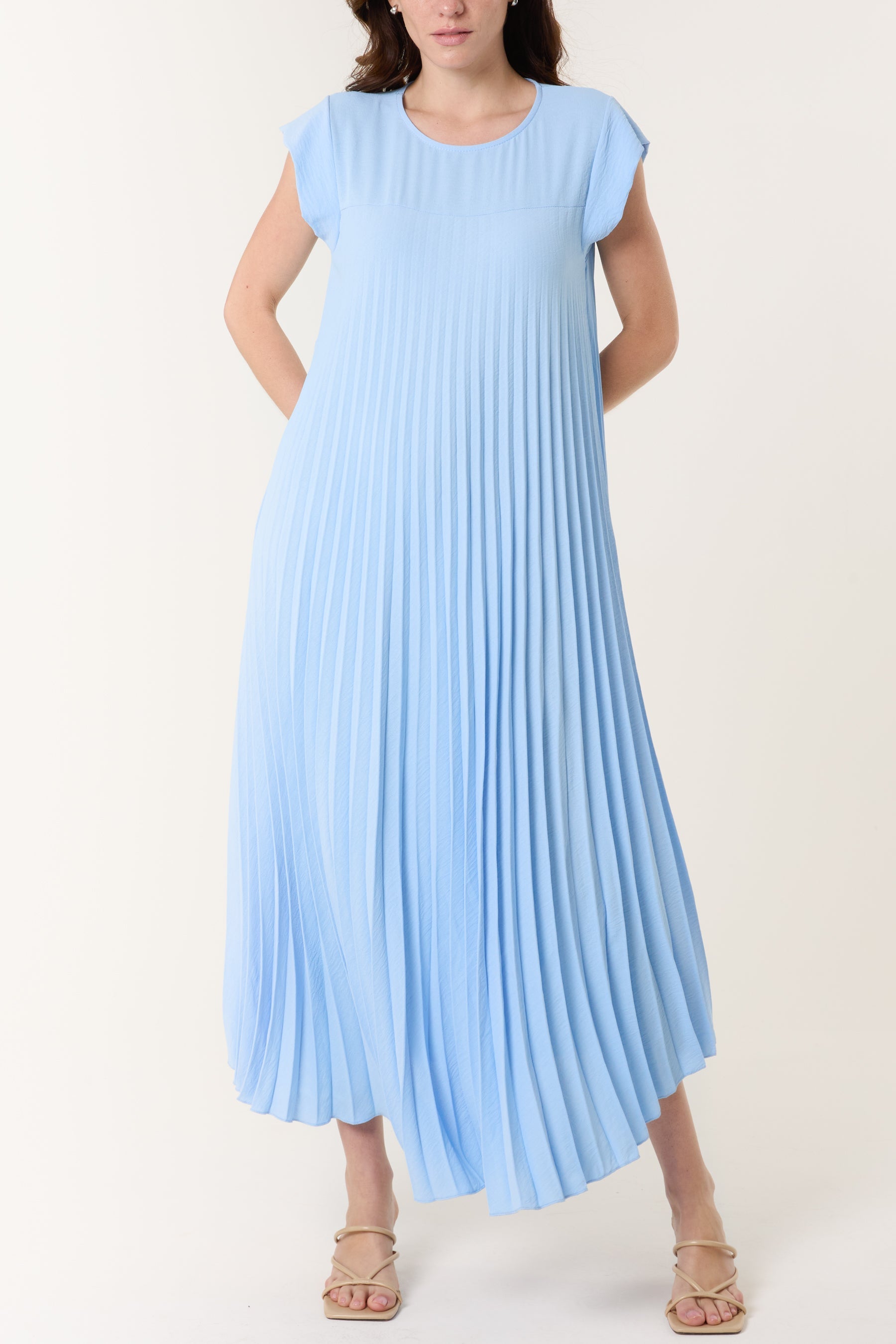 Élora | Robe Plissée Élégante & Fluide