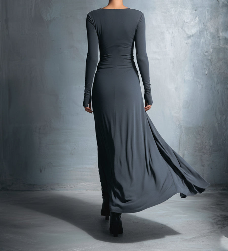 Vittoria ∙ Robe maxi avec nœud latéral