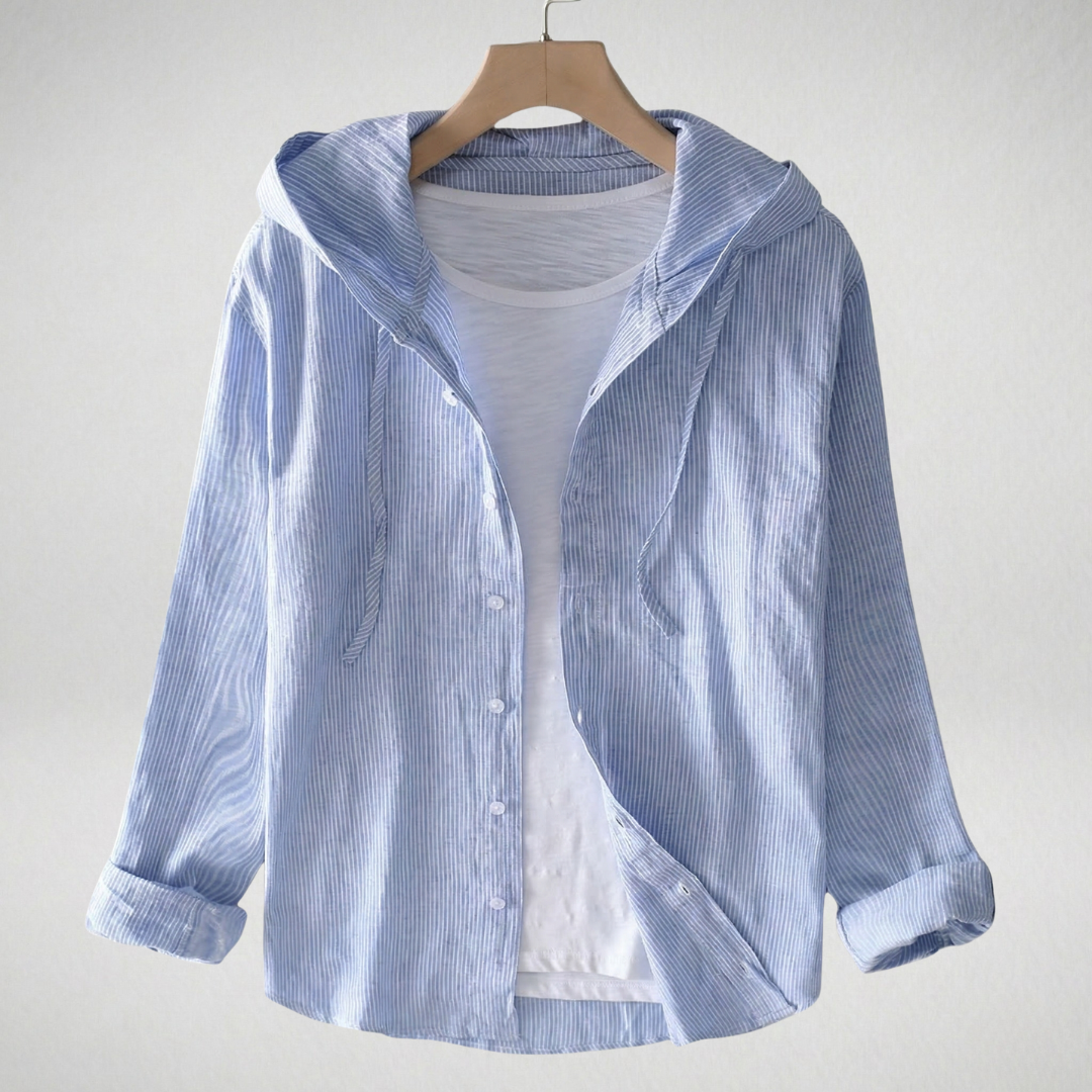 Élina | Chemise Légère Élégante à Capuche