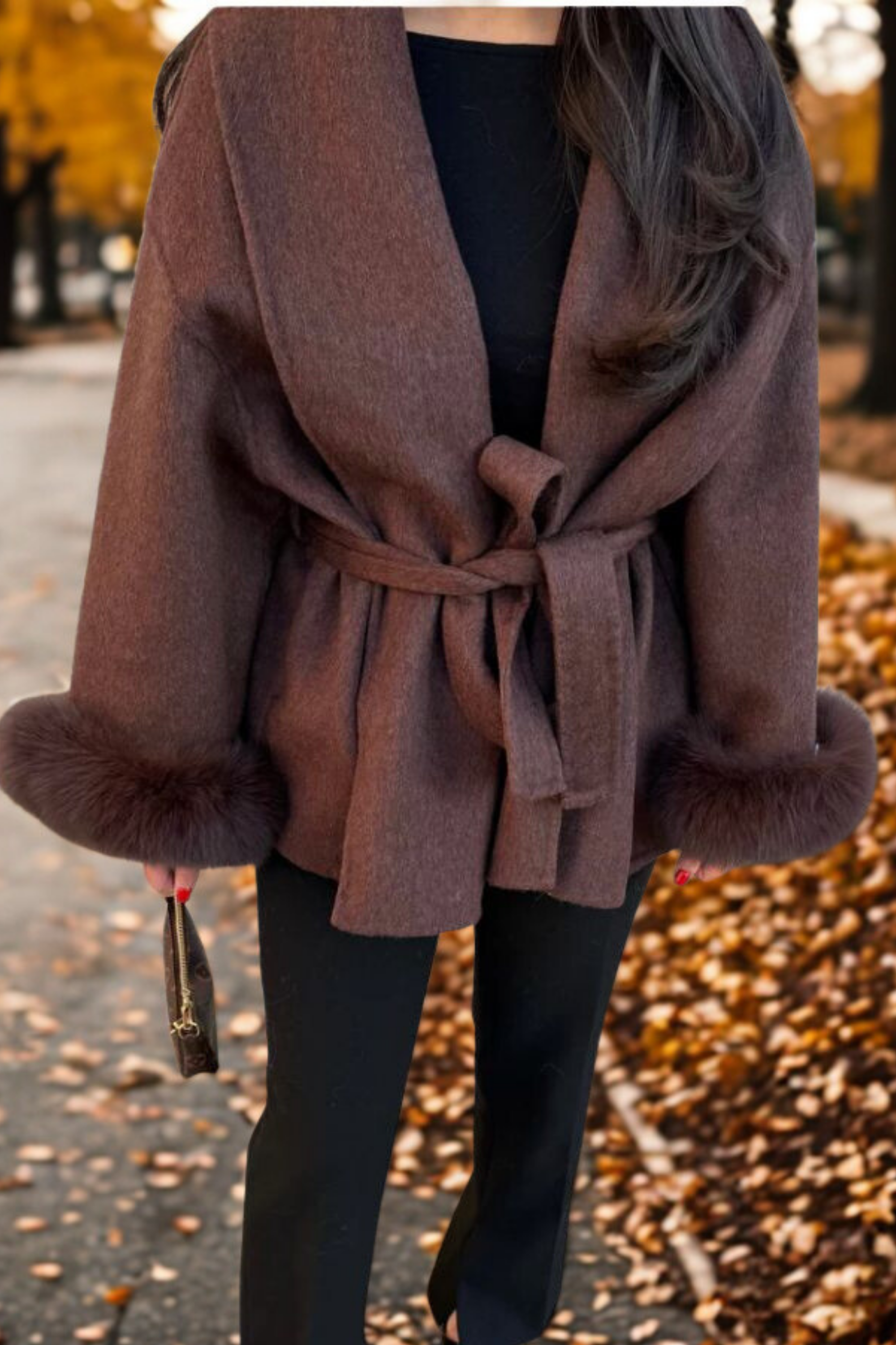 DELACROIX | MANTEAU FOURRURE MANCHE