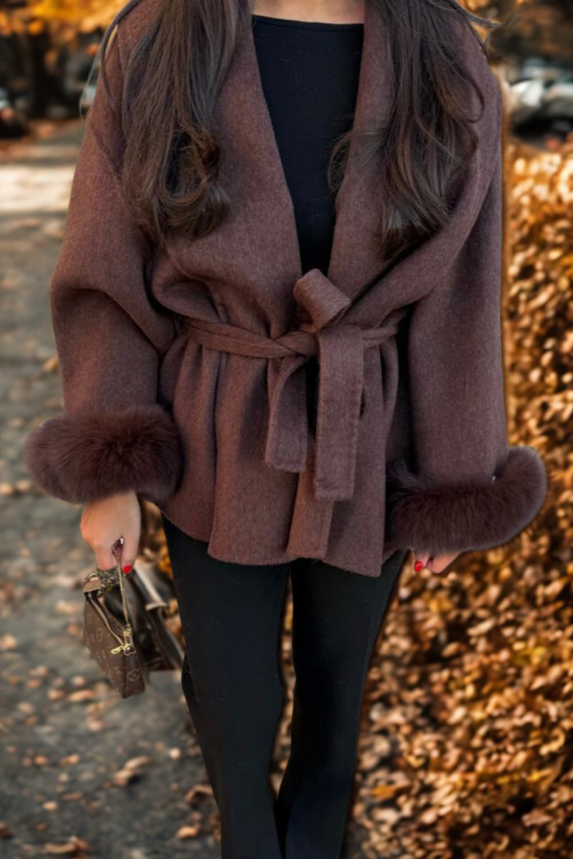 DELACROIX | MANTEAU FOURRURE MANCHE