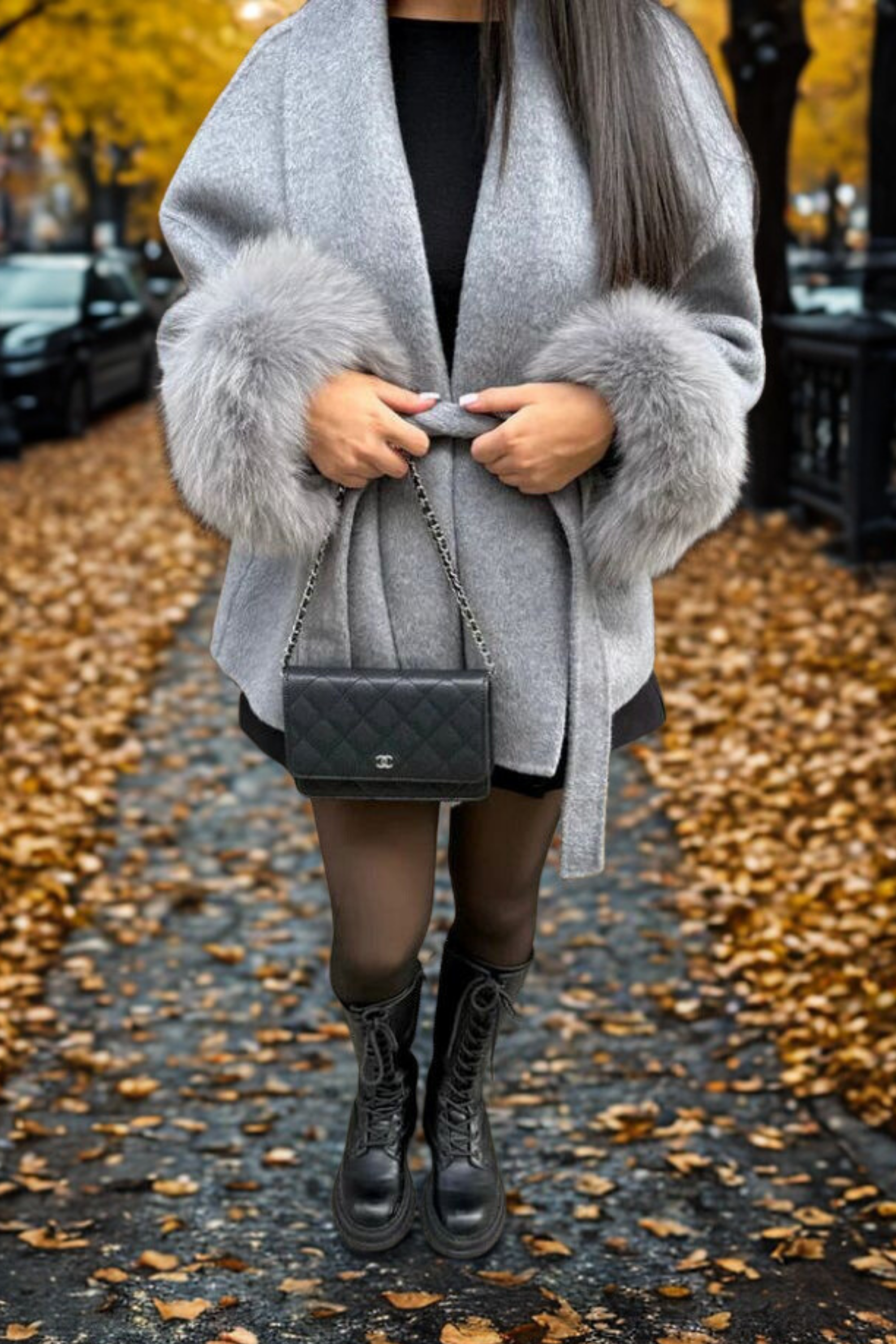 DELACROIX | MANTEAU FOURRURE MANCHE