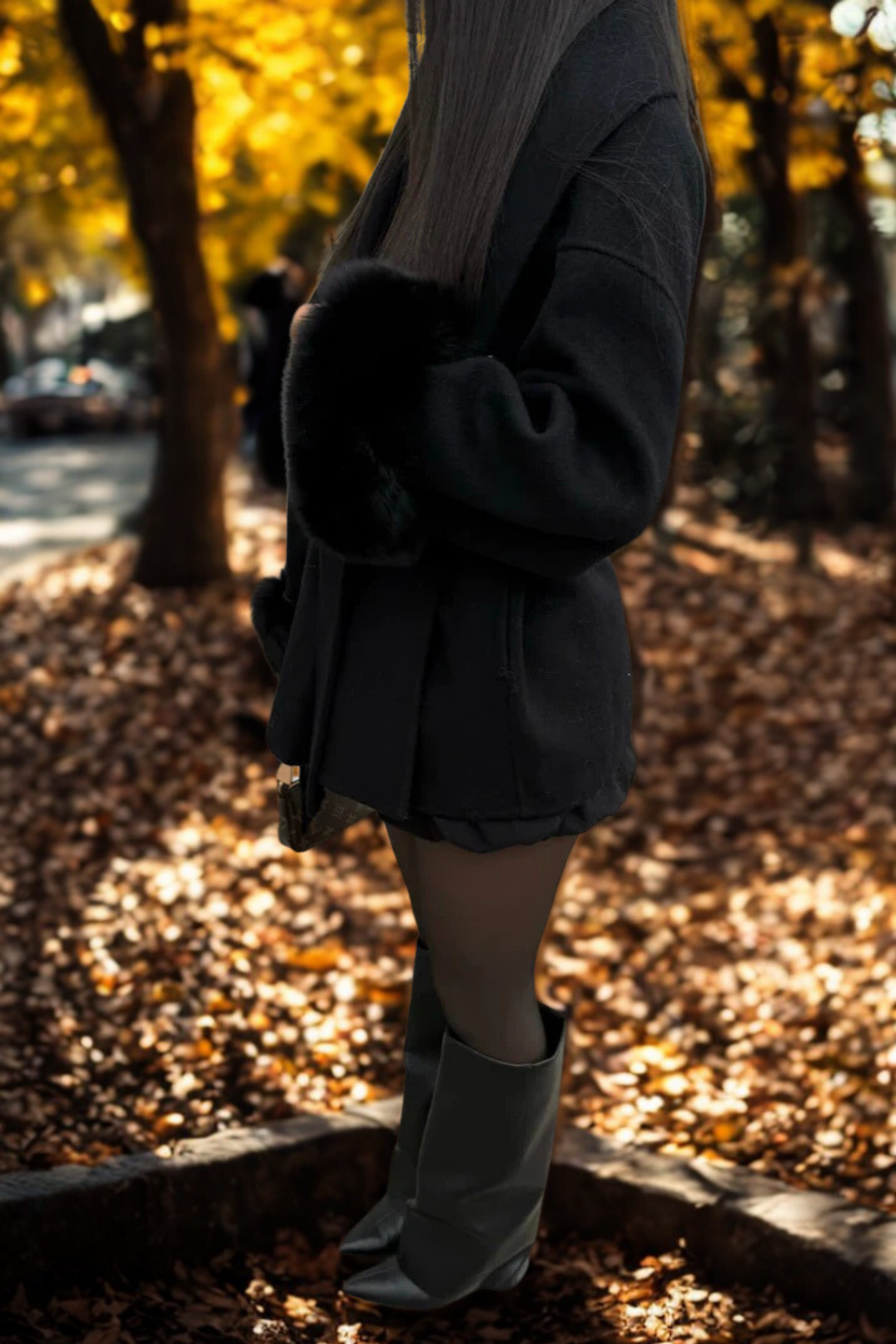 DELACROIX | MANTEAU FOURRURE MANCHE