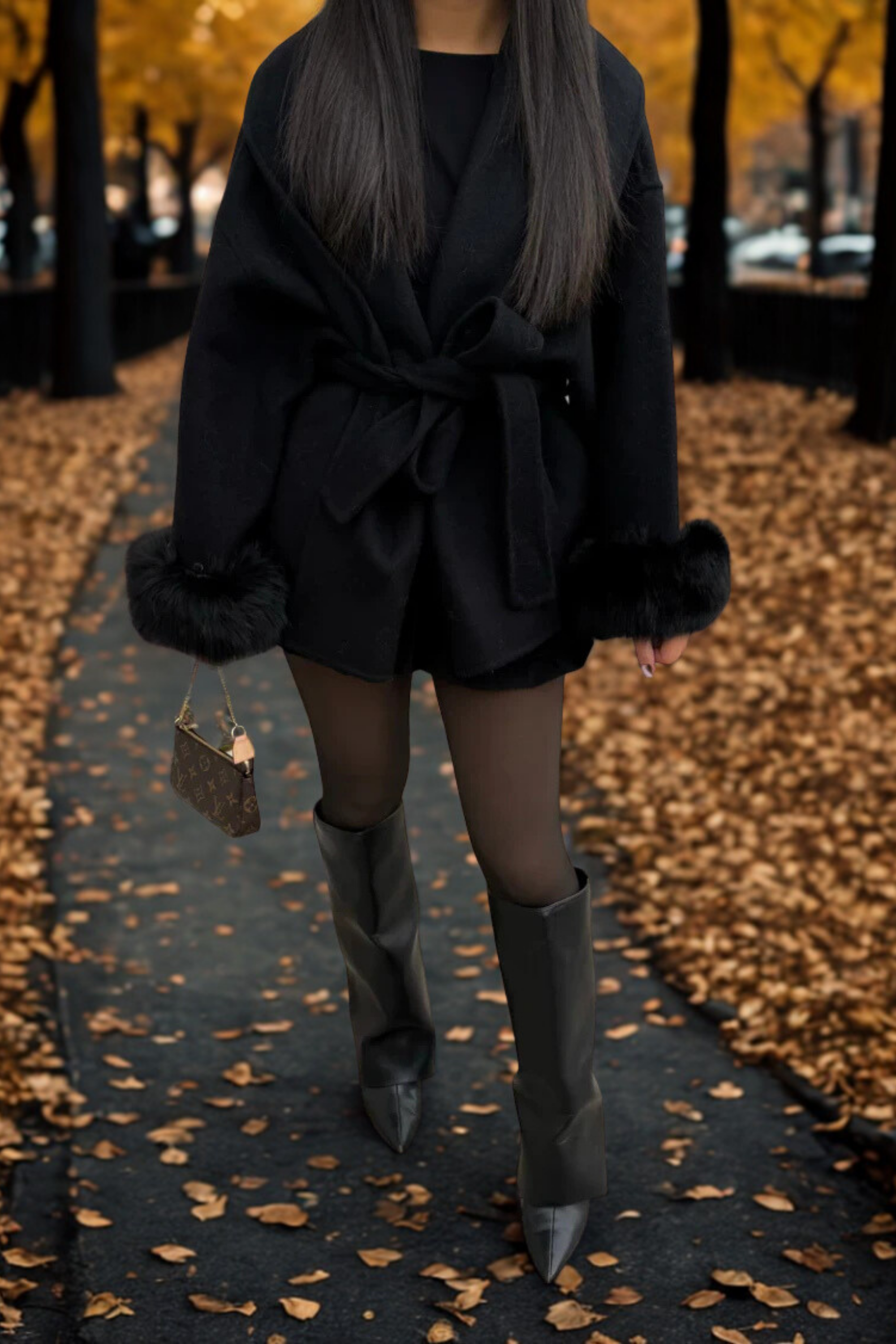 DELACROIX | MANTEAU FOURRURE MANCHE