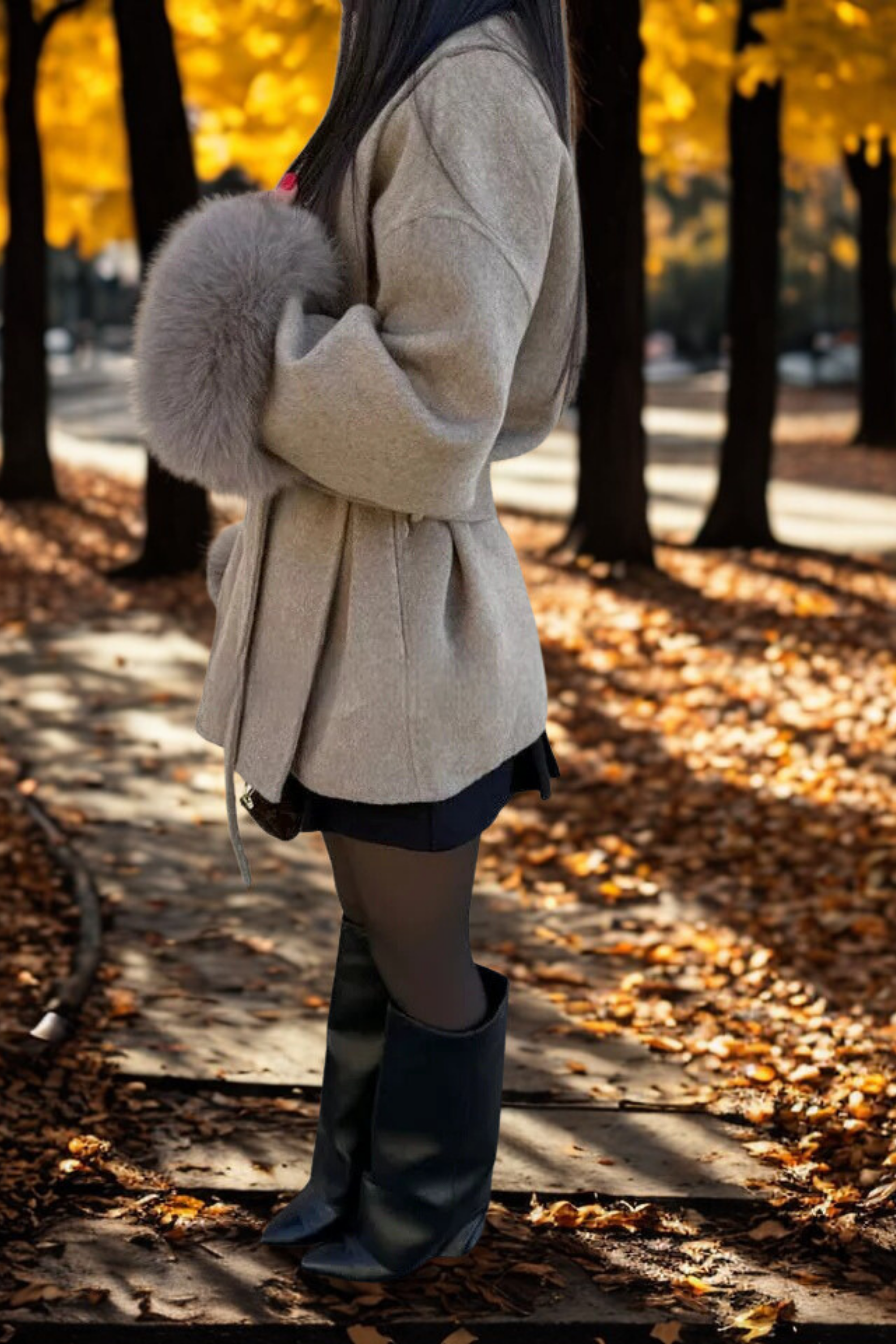 DELACROIX | MANTEAU FOURRURE MANCHE